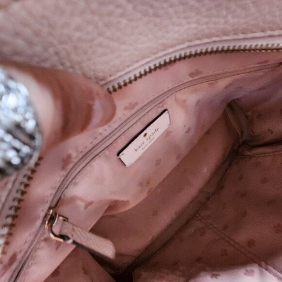 Euc Kate Spade Rowe Light Pink Leather Shoulder Bag Purse - Picture 12 of 13